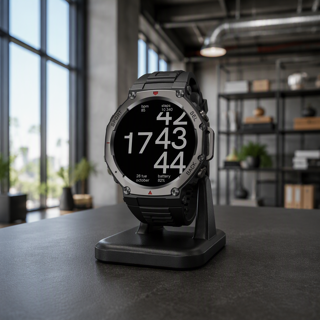 REX – prémiové chytré hodinky s AMOLED, GPS a Bluetooth voláním, 5 ATM