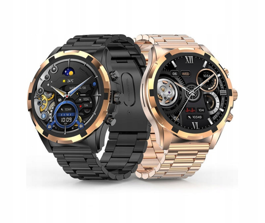 Chytré hodinky  Gold AMOLED – Luxusní business smartwatch