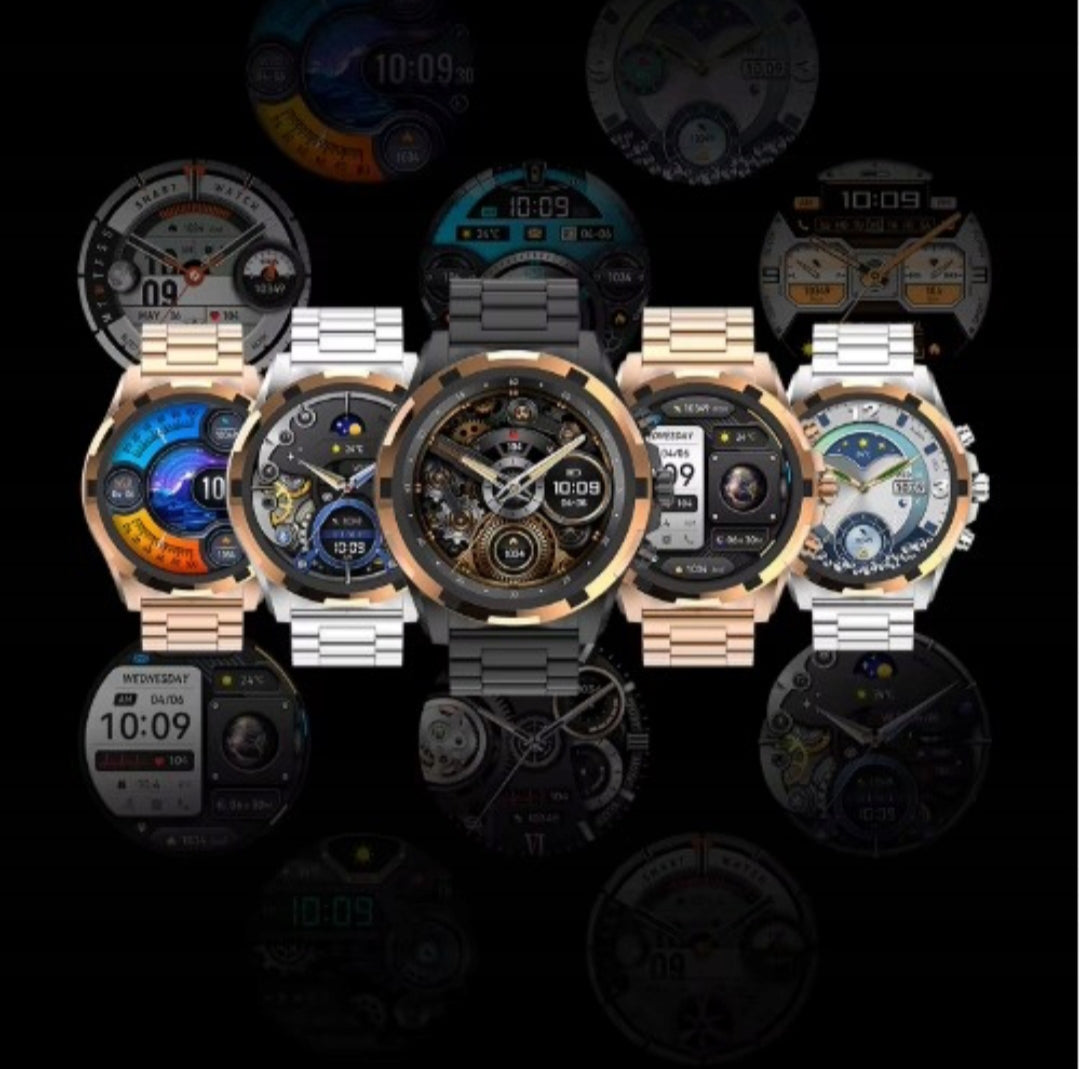 Chytré hodinky  Gold AMOLED – Luxusní business smartwatch