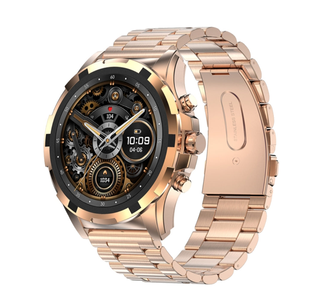 Chytré hodinky  Gold AMOLED – Luxusní business smartwatch