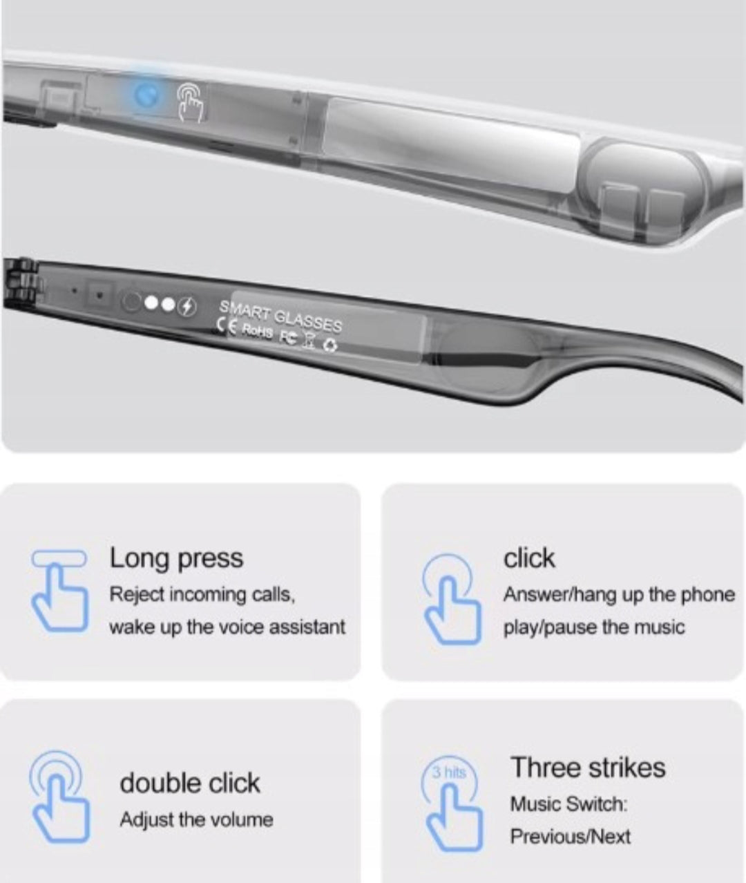 🕶️ Chytré brýle W100 Transparent – HD Wi-Fi, překlad v reálném čase (163 jazyků)